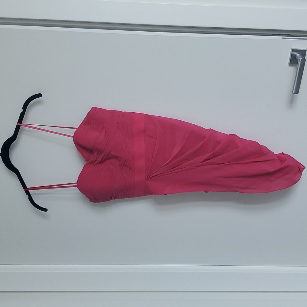 Strapless Pink Cocktail Dress